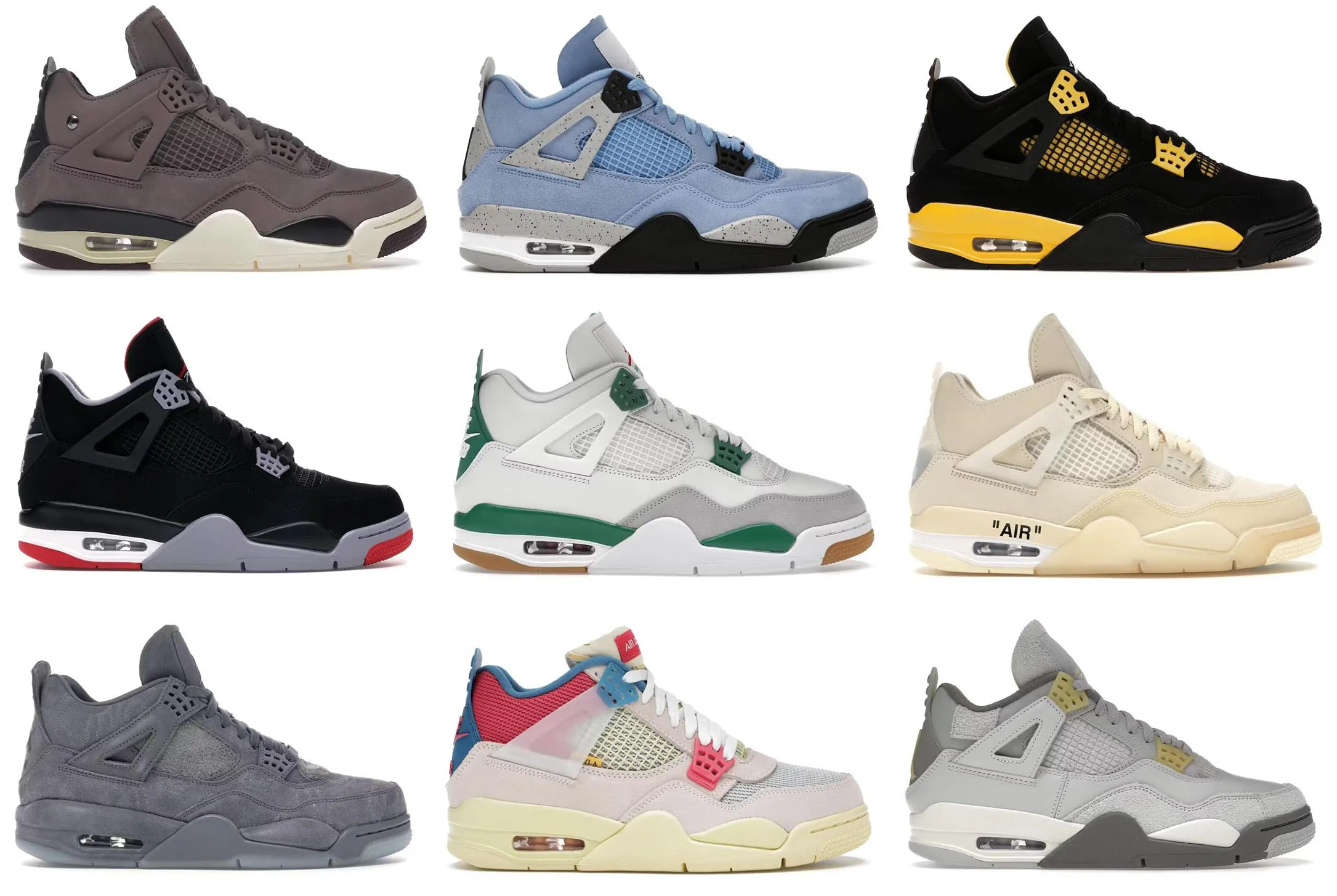 Authentic 4 SE Craft Photon Dust 4s Taupe Haze Union Off Nior University Blue Cactus Jack Sail Bred Midnight Navy Military Black Cat Thunder Red Men