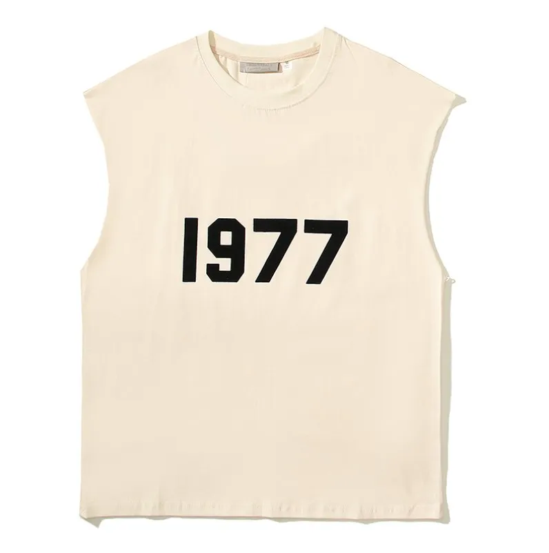 New 23ss Essentail T Shirts mens tshirt Luxury Designer fashion brand clothing fog color sleeveless vest for men womens loose summer Tees