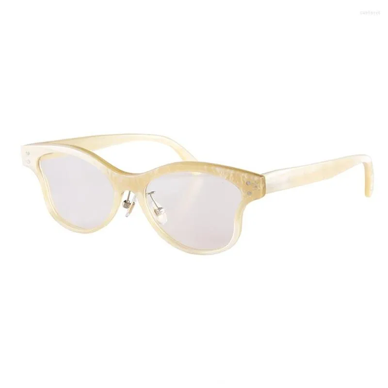 Okulary przeciwsłoneczne ramy okshornowe okulary w kształcie motyla okulary damskie optyczna ramka krótkowzroczności