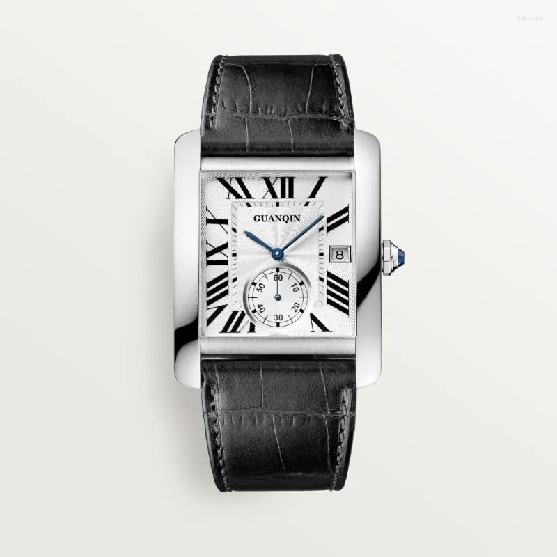 Armbandsur serier Rektangulära klockor för män Mens Titta på Barrel Type Quartz Fashion Luxury Sports Waterproof Chronograph
