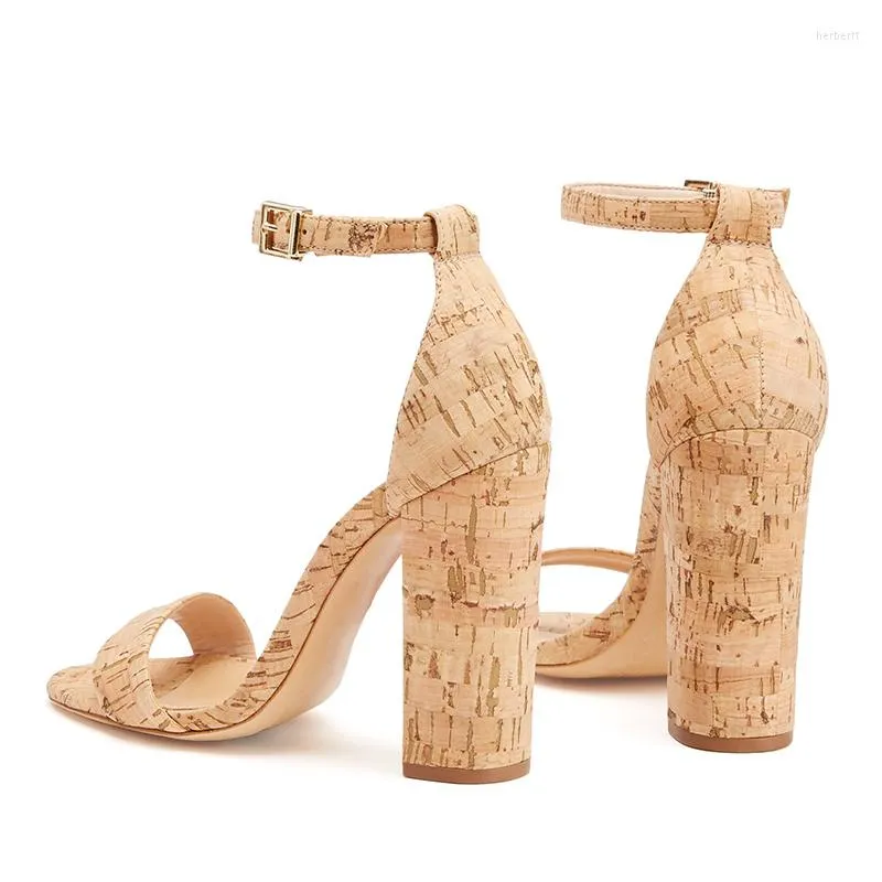 Cork chunky heels online