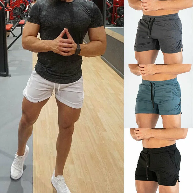 Men Workout Shorts Running Gym Fitted Training Jogging Short with Pockets  Home Gym Shorts Pants - Walmart.com