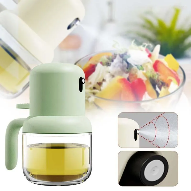 Storage Bottles Oil Bottle Reusable Liquid Seasoning Kitchen Accessories Press Type Control Using Collection Tools