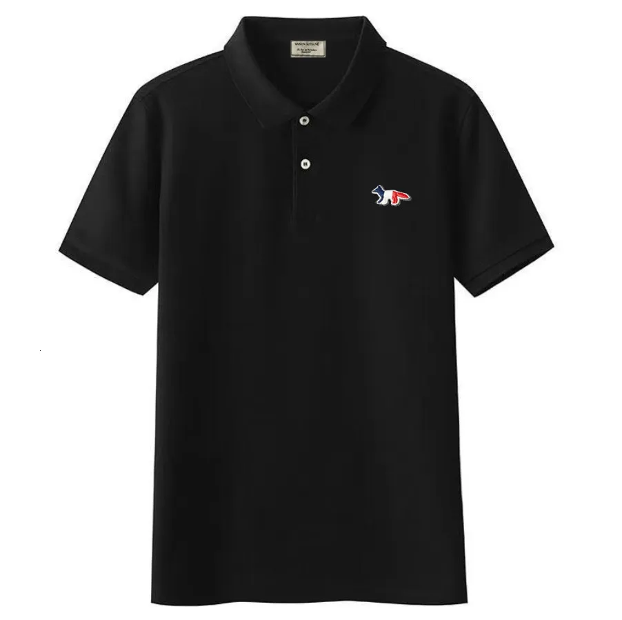 Herren Polos Tricolor Stickerei Marke Aufkleber Baumwolle Polo T-shirt Frühling Sommer Mode Kurzarm Shirt Tops 230506