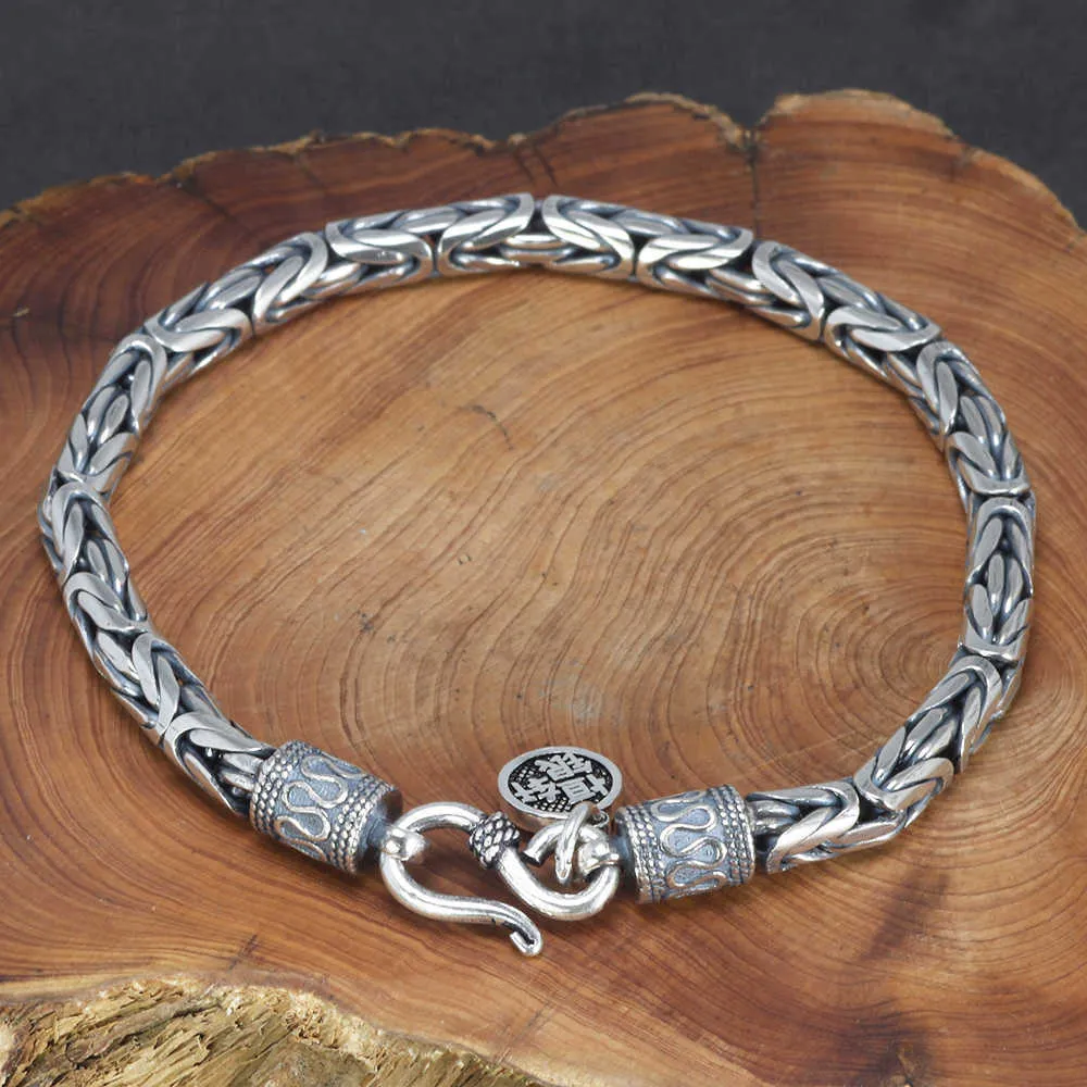 Sterling Silver Woven Bracelet | Chunky Silver Cuff Bracelet