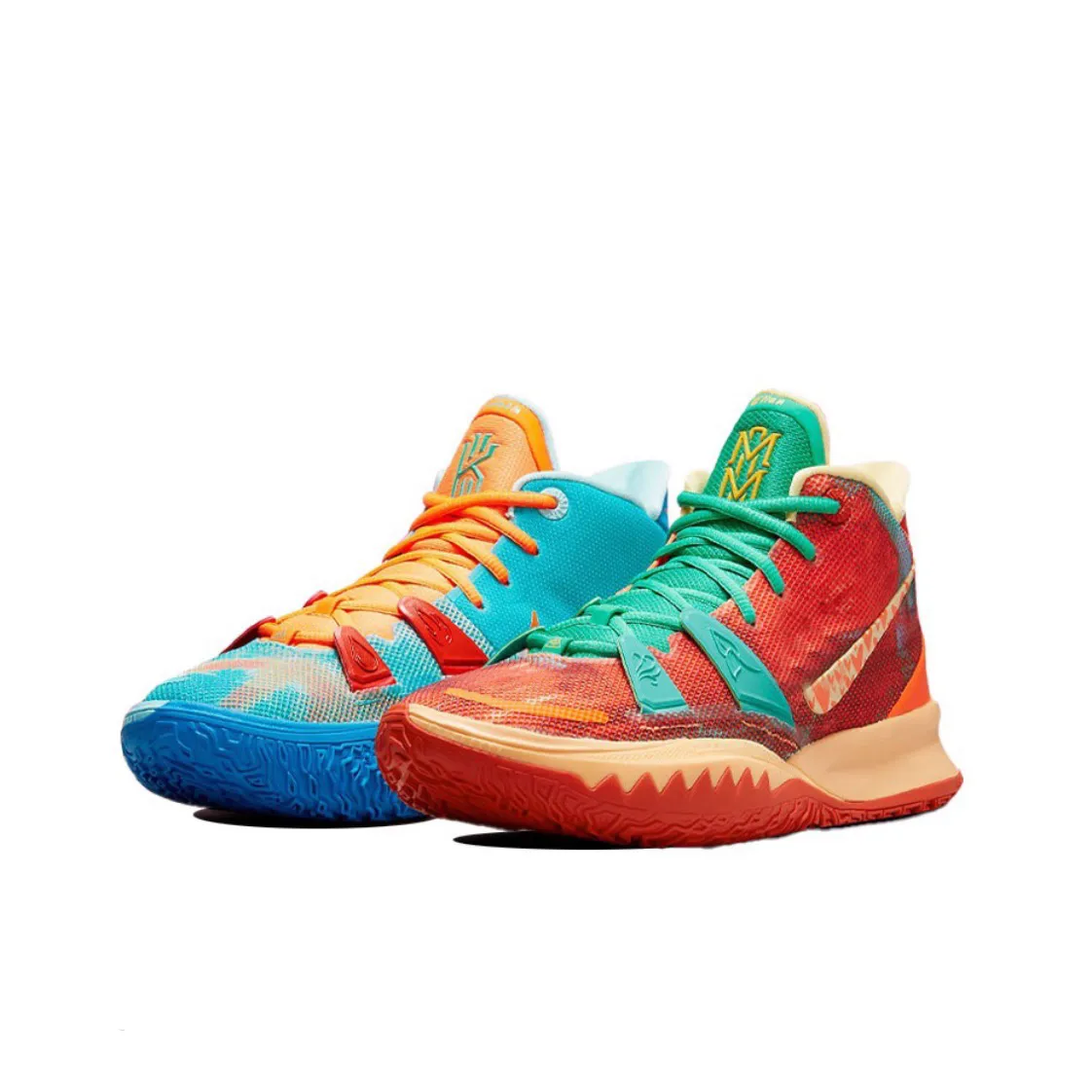 Scarpe da basket Irving Kyrie 7 da donna per bambini 7s Mamma Figlia Amore Arancione Rosso Blu Giallo Verde What the Visions Scarpe da ginnastica