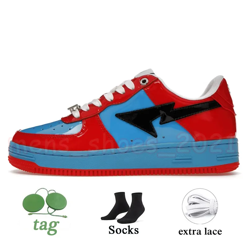 Low Bapestas Sk8 Sta Designer Shoes Women Mens Sneakers Bapesta Color Camo Combo Pink Black Grey Orange Blue Venoms Fashion Patent Leather Platform