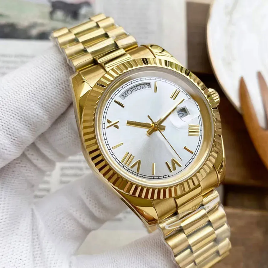 Orologi da uomo automatici di lusso 2024 orologi da polso meccanici a zaffiro da 40 mm business da 904 litri in acciaio inossidabile Montre de Luxe
