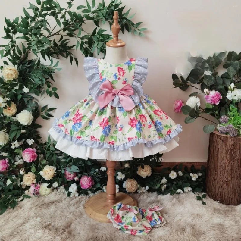 Girl Dresses Summer Cotton Lolita Dress Spanish Princess Baby Birthday Kids For Girls Toddler Christmas Outfits