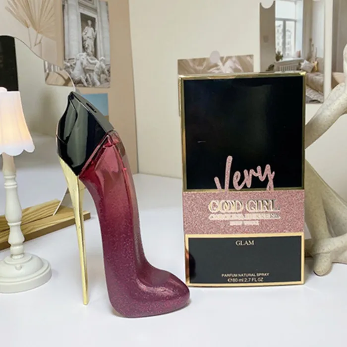 Design Famous Fragrance Perfume 80 ml Talons de fille Glorious Gold Fantastic Pink Collector Edition Black Red longue durée durable