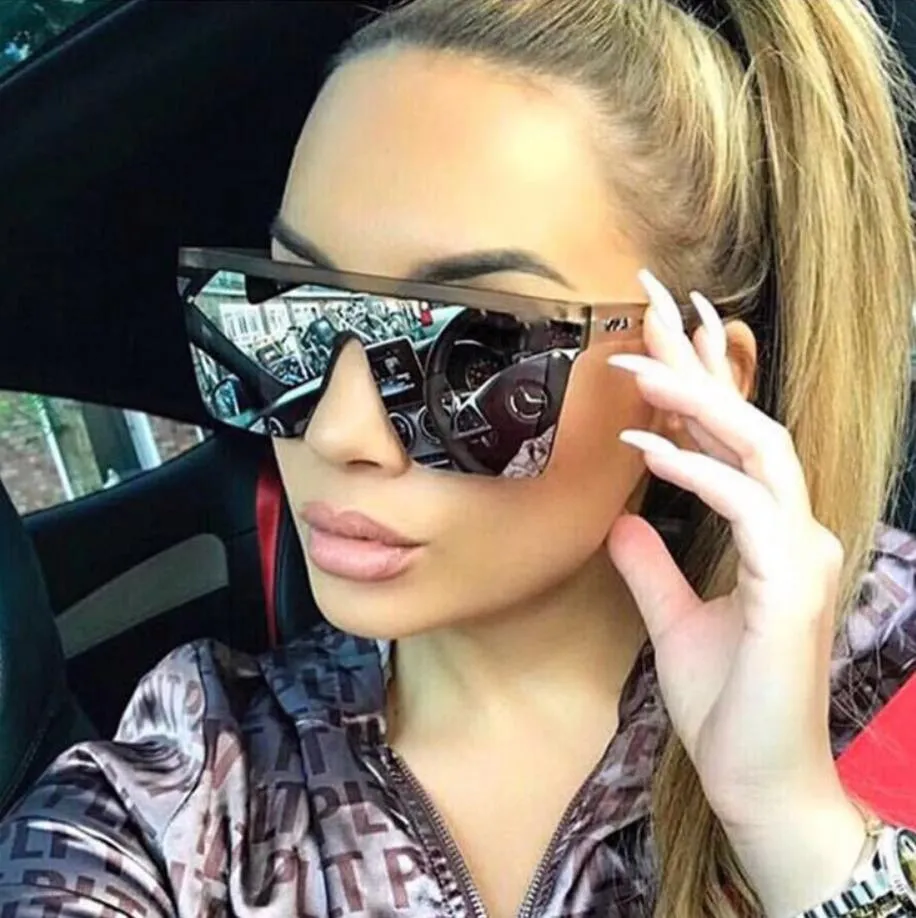 Sexy Rimless Oversized Sunglasses. Women Vintage 2018 Luxury Sun Glass –  Flying Ninja Express