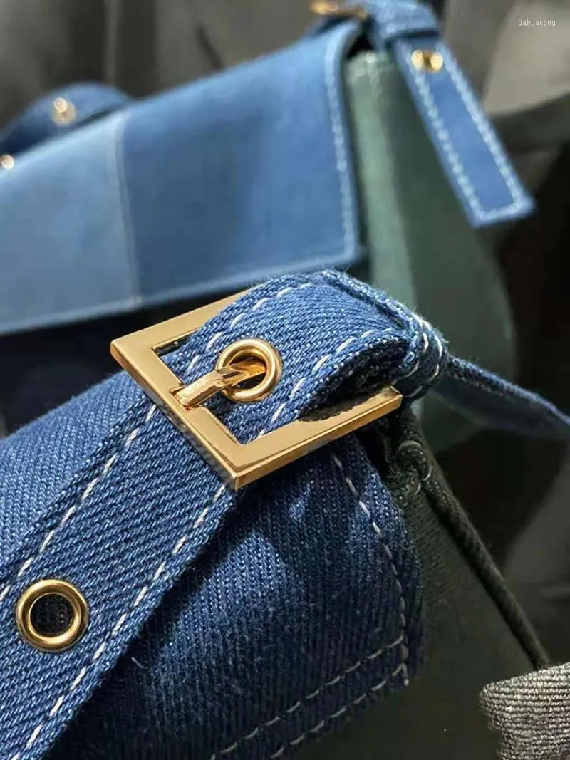 Avondtassen Designer jeans vrouwen crossbody kleine denim dames handtassen dame schouder vrouwelijk telefoontel tas blauw