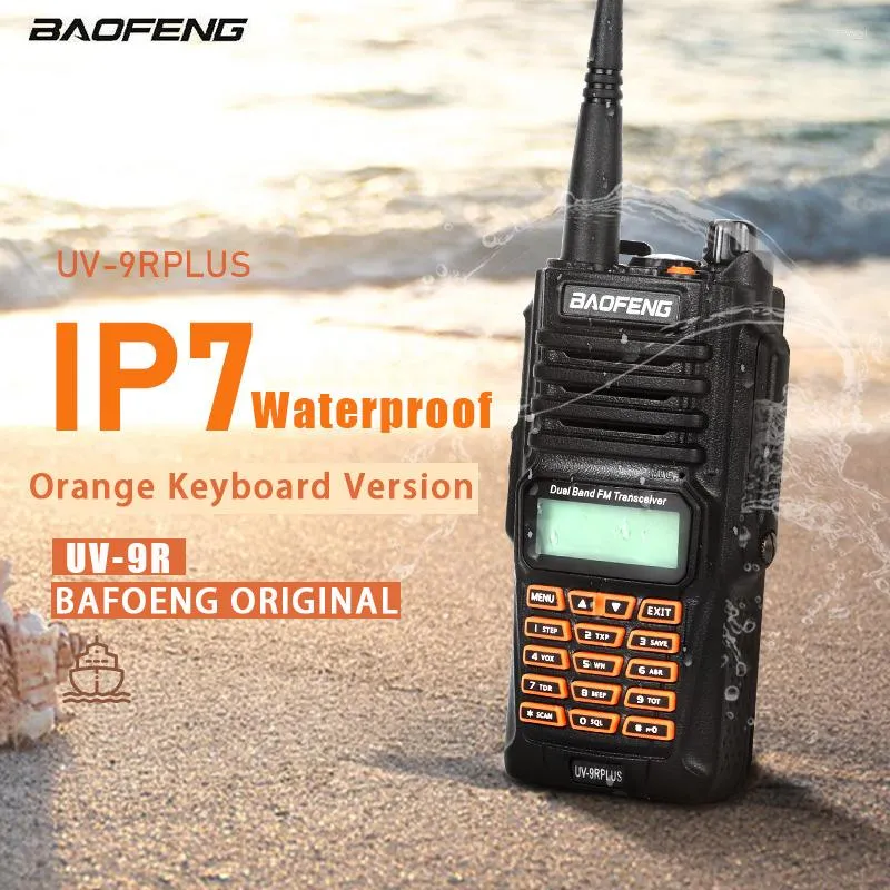 Walkie Talkie BAOFENG UV 9R Plus Orange Keyboard Version UV9R Waterproof  Two Way Radio BF T56 UV9RPlus Wireless Transceiver From Liliyabl, $73.79