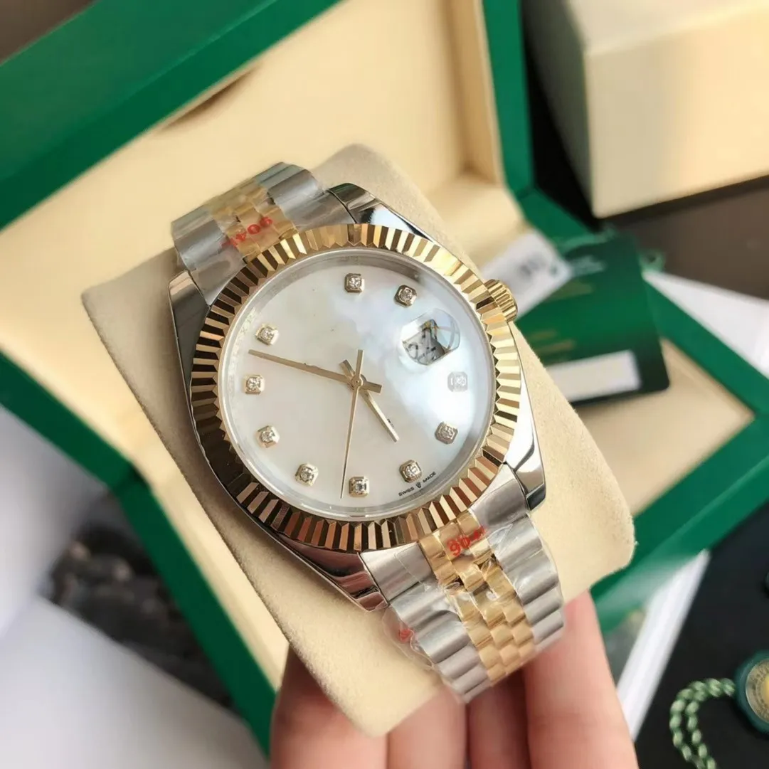 Rolx Men Womens Automatic Watch With Original Box 36mm 41mm