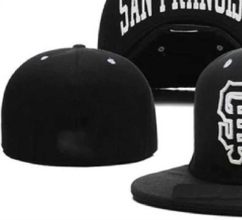 Ready Stock Wholesale en gros de haute qualité San Diego Sport Team Fitted Caps SF ROIN FLAT SUR LES CHAPEURS FOURS FULL CLUST CONCEPTION 7- Taille 8 Baseball ajusté Gorra Casquette A3