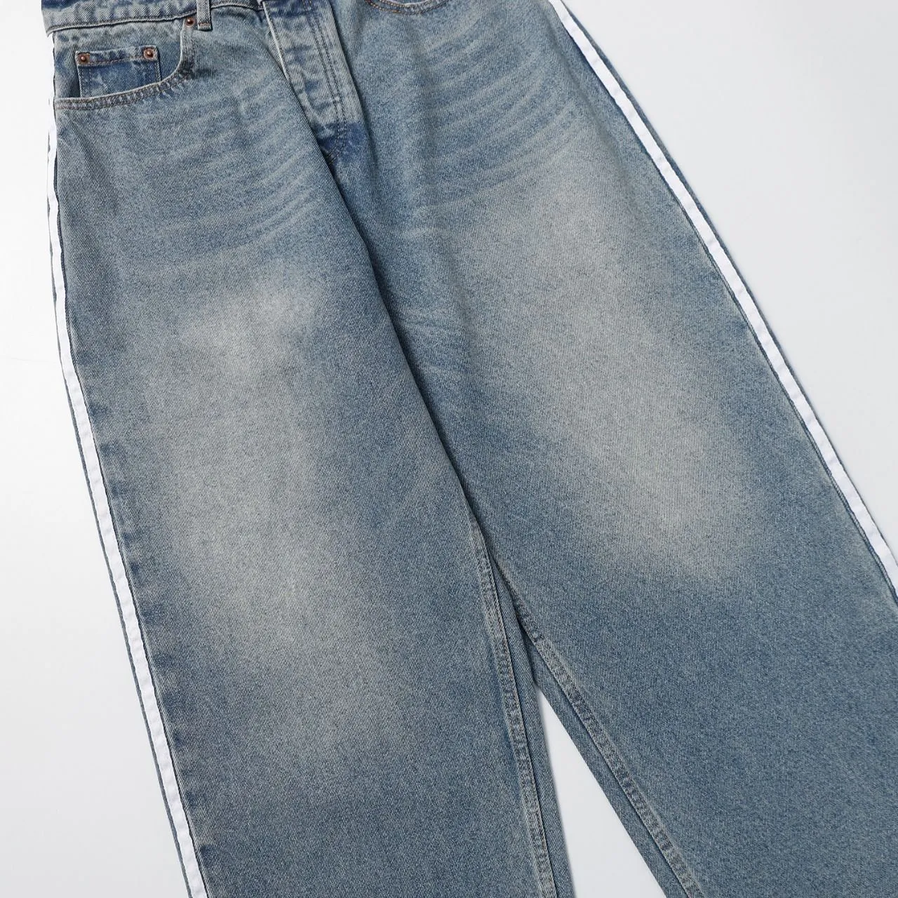 Jean Denim Brut De Taille Plus Pour Hommes Indigo Non Lave Coton Style Japonais 2022SS Pour Grosse Du 41 27 DHgate