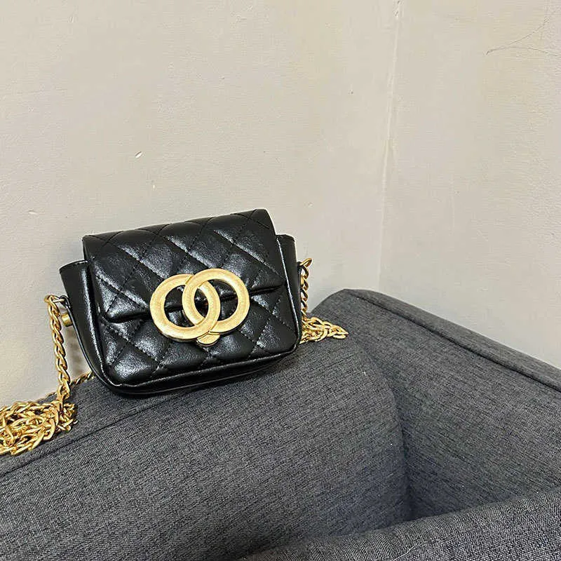 Novo bastão francês pequeno e perfumado de vento de lingge de um ombro crossbody moda moda de couro genuíno bolsa de celular c28n