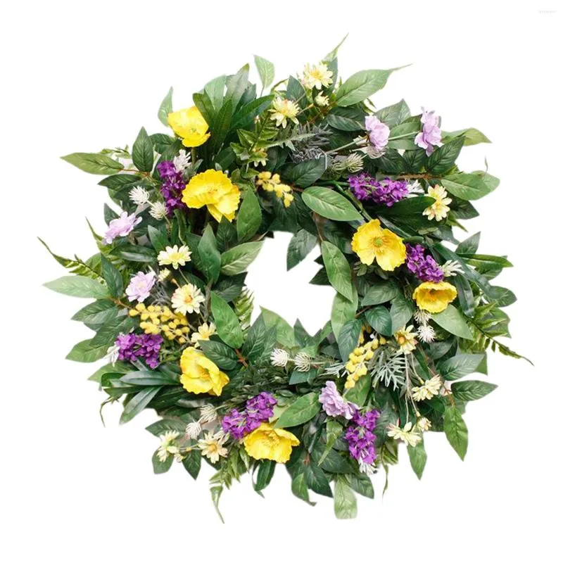 Decoratieve bloemen bloemenkrans zomer madeliefje voordeur slinger pographeren rekwisieten ornament