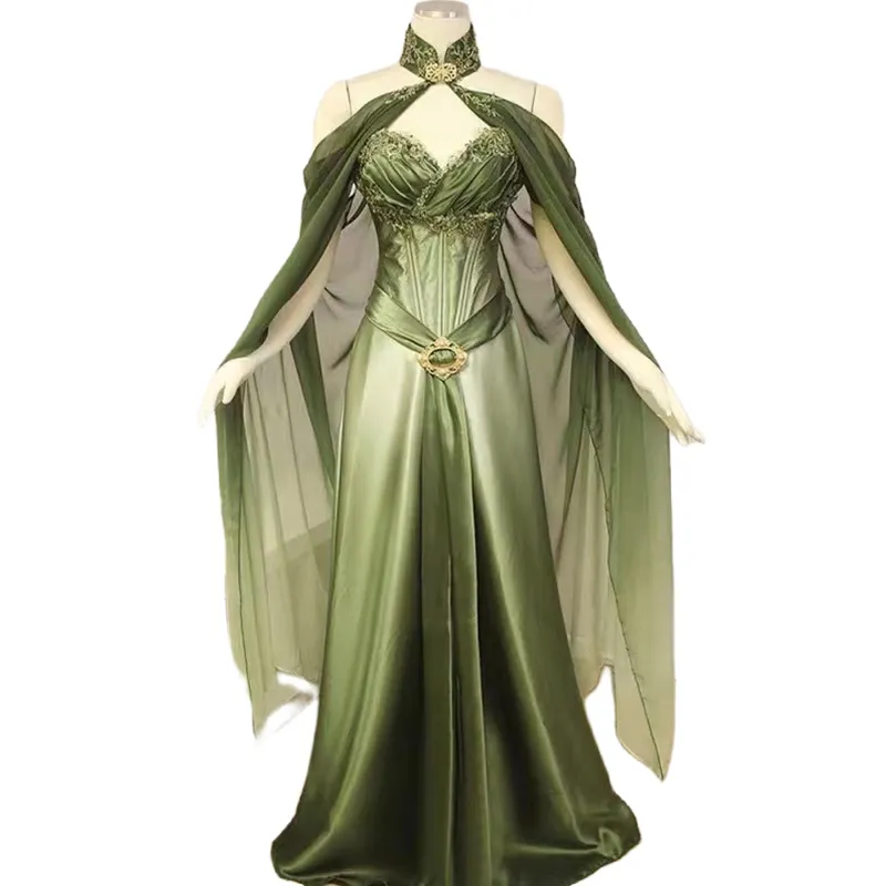 Victorian Fantasy Elves Prom Green Prom Dress with Wrap - Sage Green Lace Applique Corset for Women's Evening Party and Masquerade Special Occasion ( Victorian Fantasy Elves Prom Green Prom Dress with Wrap - Sage Green Lace Applique Corset for Women's Evening Party and Masquerade Special Occasion (