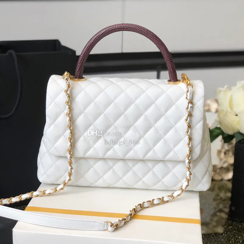 Designer Chain Bags Luxury Flap Bag Genuine Leather Handbag 28CM High Imitation Crossbody Bag With Box ZC026