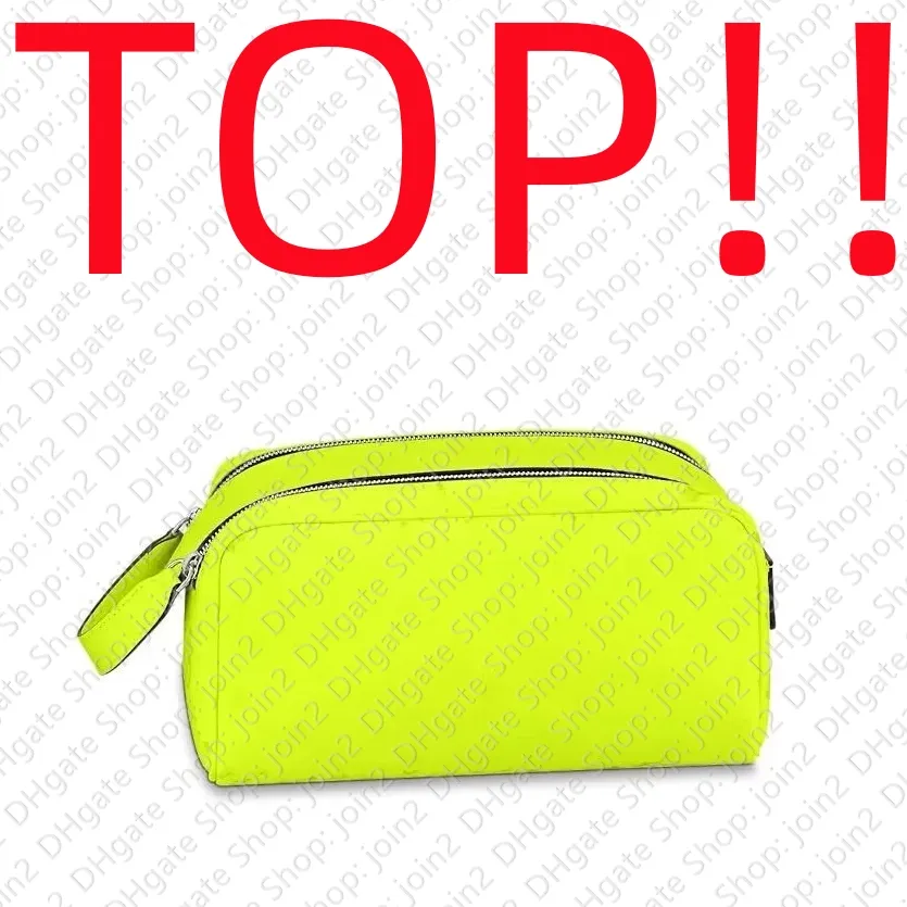 Toilettsets Top.M10144 DOPP KIT TOILET POUCH TAG Designer Handtas Tote Hobo Satchel Clutch Pochette -tassen