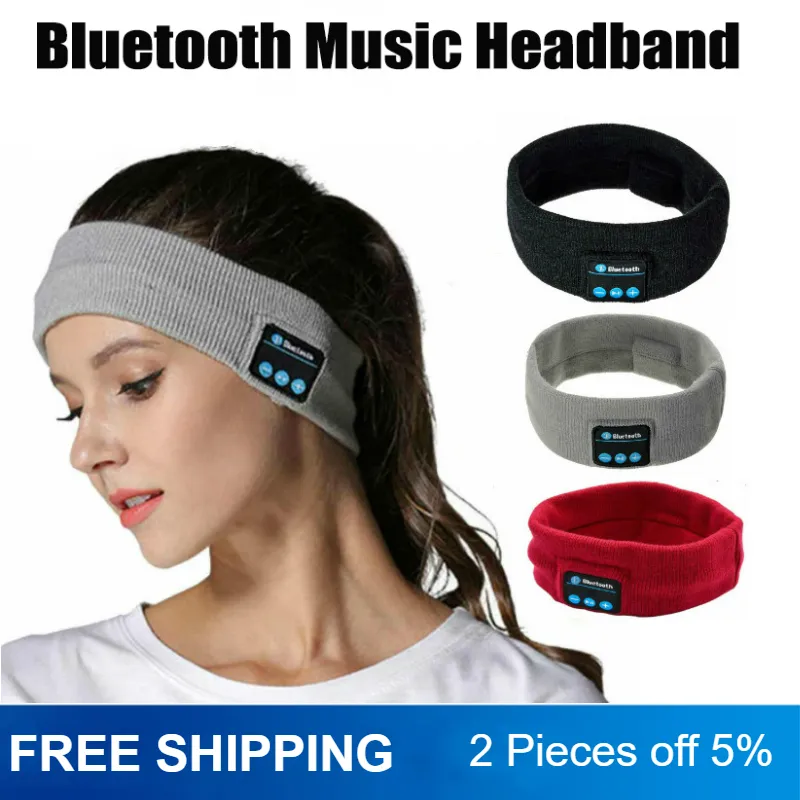 Acheter Fone Bluetooth écouteurs sport sommeil bandeau élastique sans fil  casque musique masque pour les yeux sans fil Bluetooth casque bandeau