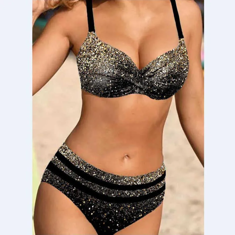 Menas de banho feminina Verão de roupas de banho sexy Push Up Bikini Feminino Feminino Praia Use Biquínis Brasileiros Ternos de Bathing Ternos de Natação J230506