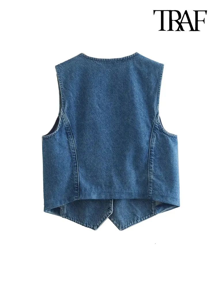 Denim waistcoat women best sale