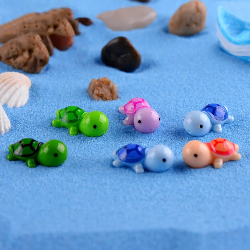 100-Piece Luminous Tiny Turtles For Crafts - Glow In Dark Mini ...