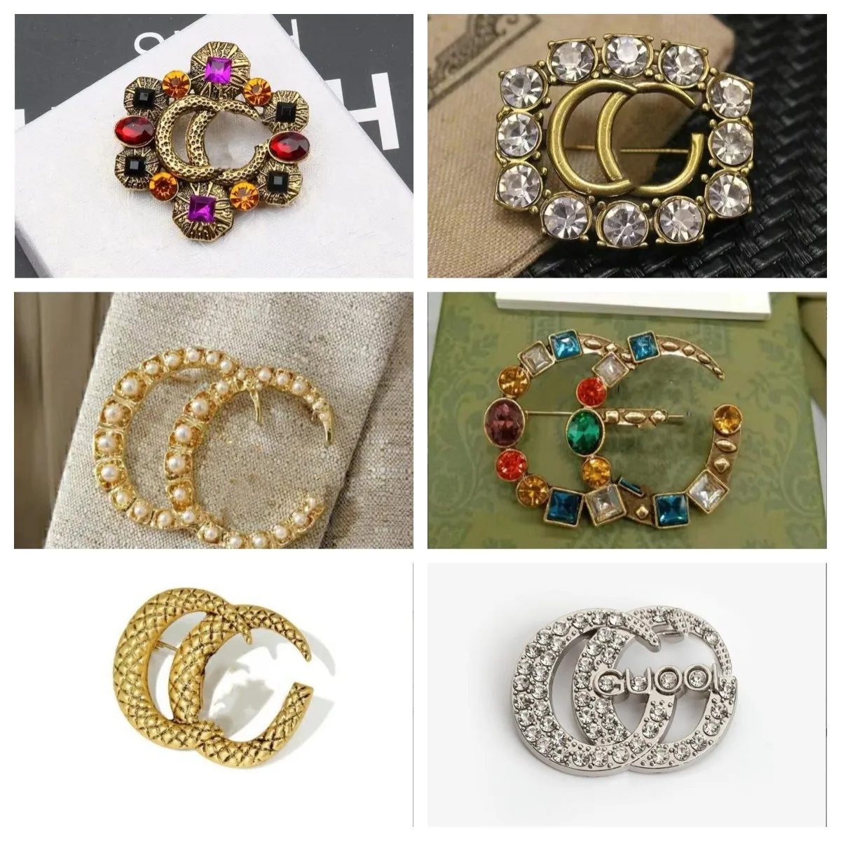 20Style Retro Brand Letter Designer Brouches Letters Fabel Pins Crystal Rhinestone Pin Party Metal Jewerlry Associory Gift High