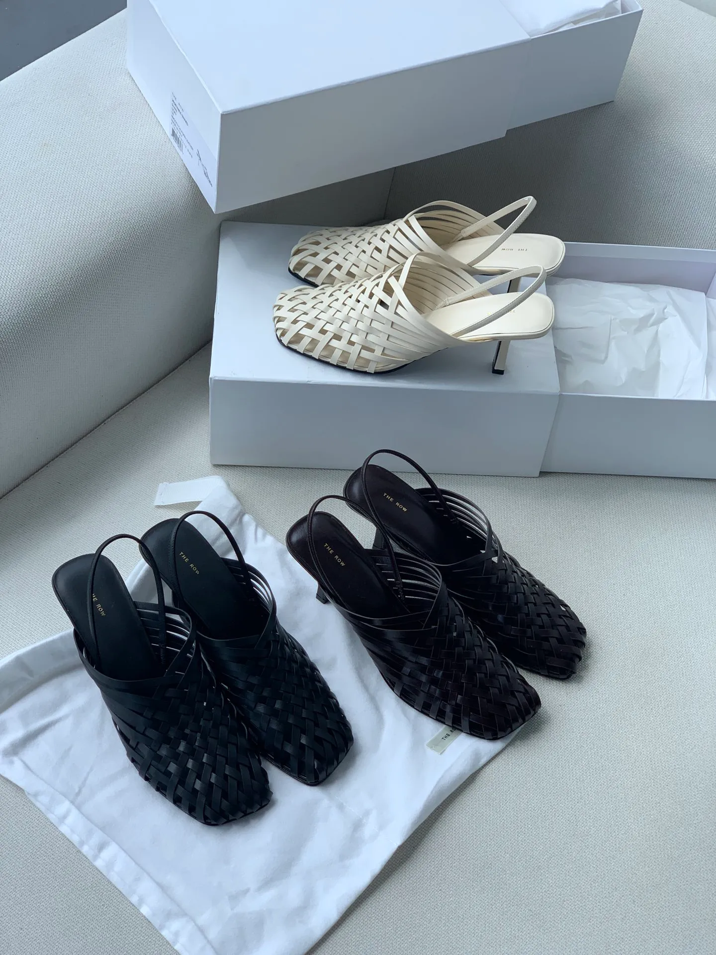 Woven mule sandals store