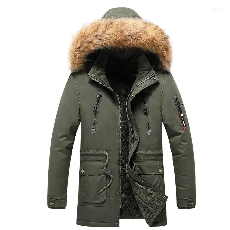 Masculino 2023 homens exército parkas parkas inverno lã jaquetas quentes jaquetas de pele de pele de peles casacos casuais casuais casuais casuais xxxl