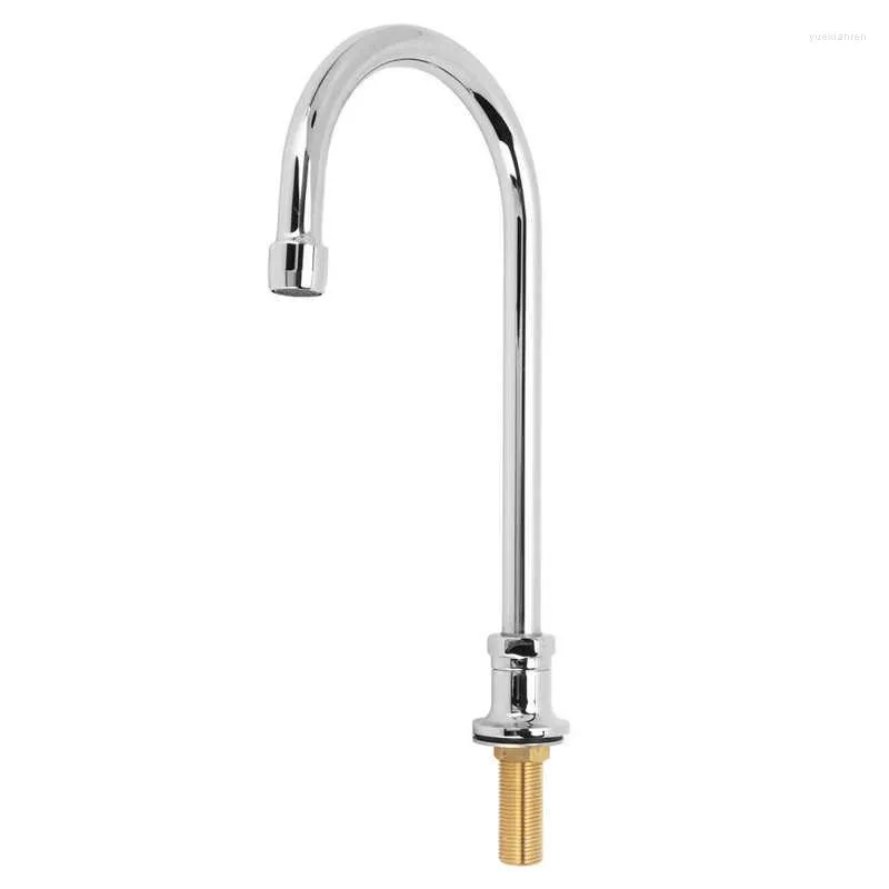 Robinets d'évier de salle de bains Robinet d'eau en acier inoxydable G1 / 2 Filetage Robinet de bassin de cuisine pour valve de pied Genou Top Utilisation 20mm Base extérieure