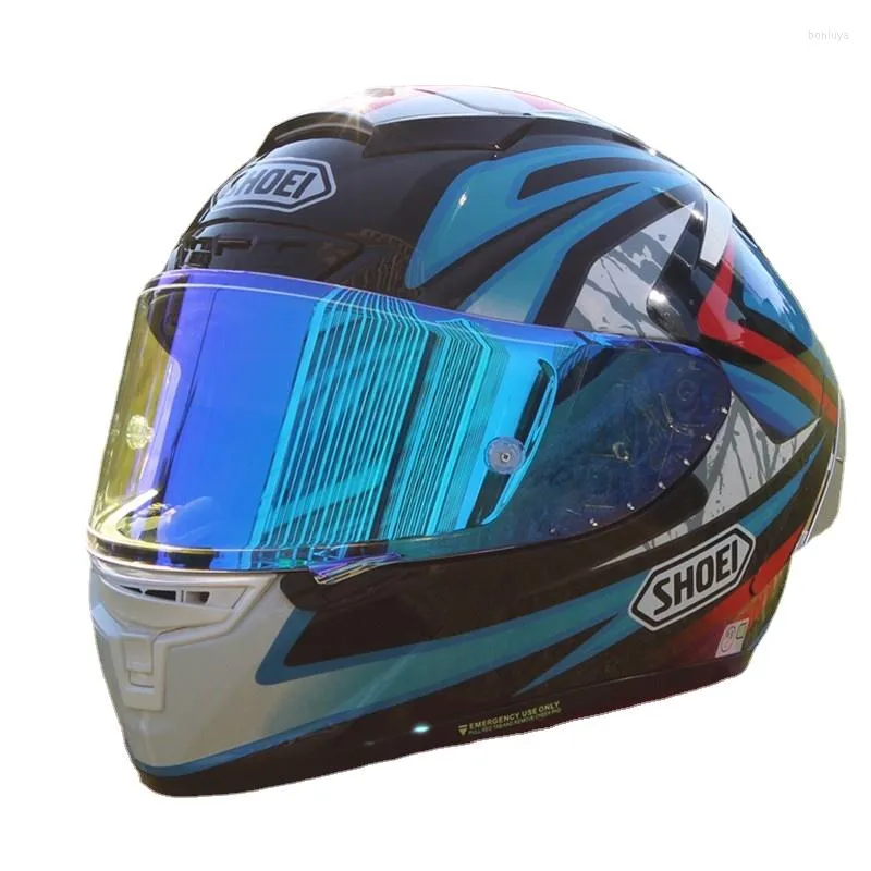 Casques de moto Shoei X14 Casque X-Fourteen Bradley Full Face Racing Casco de Motocicle ECE