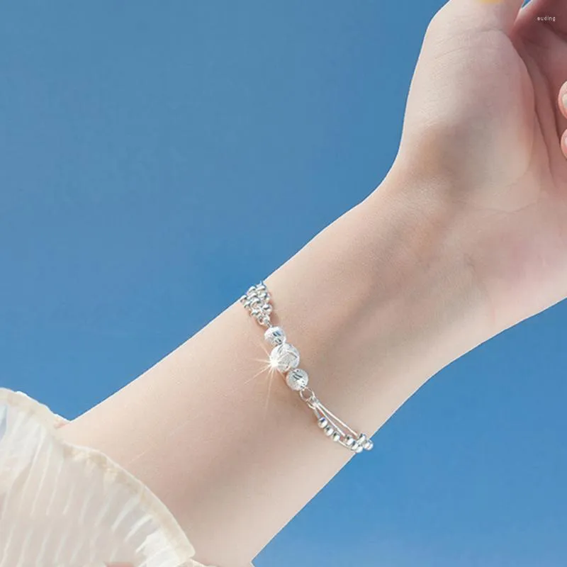 Bracelets de charme temperamento Multi-camada esculpida contas para mulheres Ins moda Moda Ornamento de jóias de pulseira redonda versátil