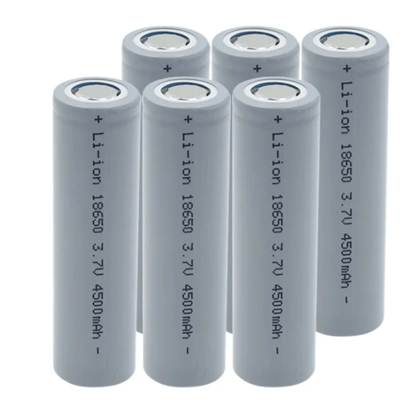 3.7V 4500Mah 18650 リチウムイオンバッテリー、10個入り