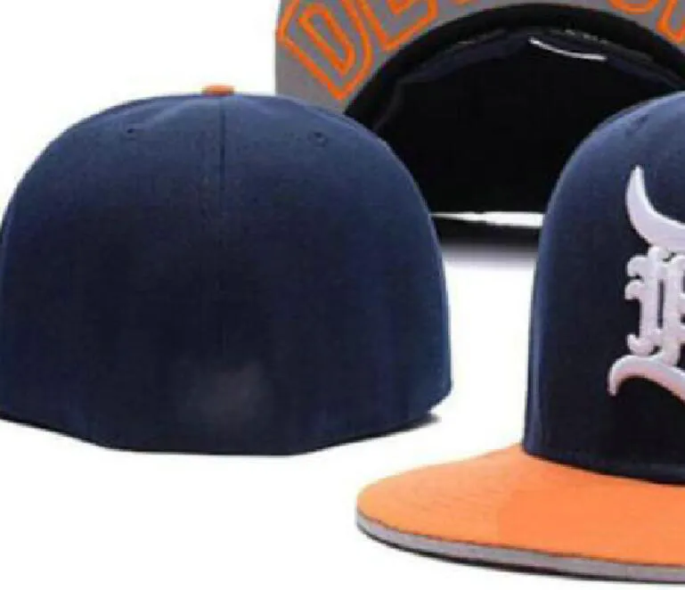 Ready Stock Wholesale Casquettes ajustées de l'équipe de Detroit Sport pour hommes de haute qualité SOX Flat Brim on Field Hats Full Closed Design Taille 7- Taille 8 Casquette de baseball Gorra ajustée