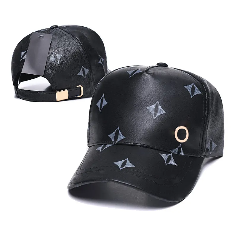 Moda Erkek Tasarımcı Beyzbol Şapkalar Deri Patchwork Örgü Top Şapka Snapbacks Kadınlar Luxurys Açık Casquette Spor Yaz Hiphop Baba Şapka Caps