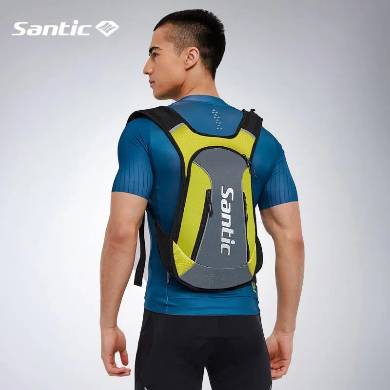 Sacs de plein air Santic Cyclisme Sac à dos 15L Sports Gym Equitation Daypack imperméable VTT Vélo Randonnée Sac Accessoires de vélo