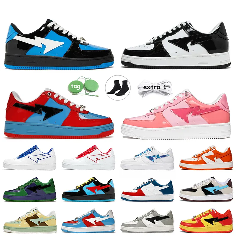 Red white and blue platform sneakers hot sale