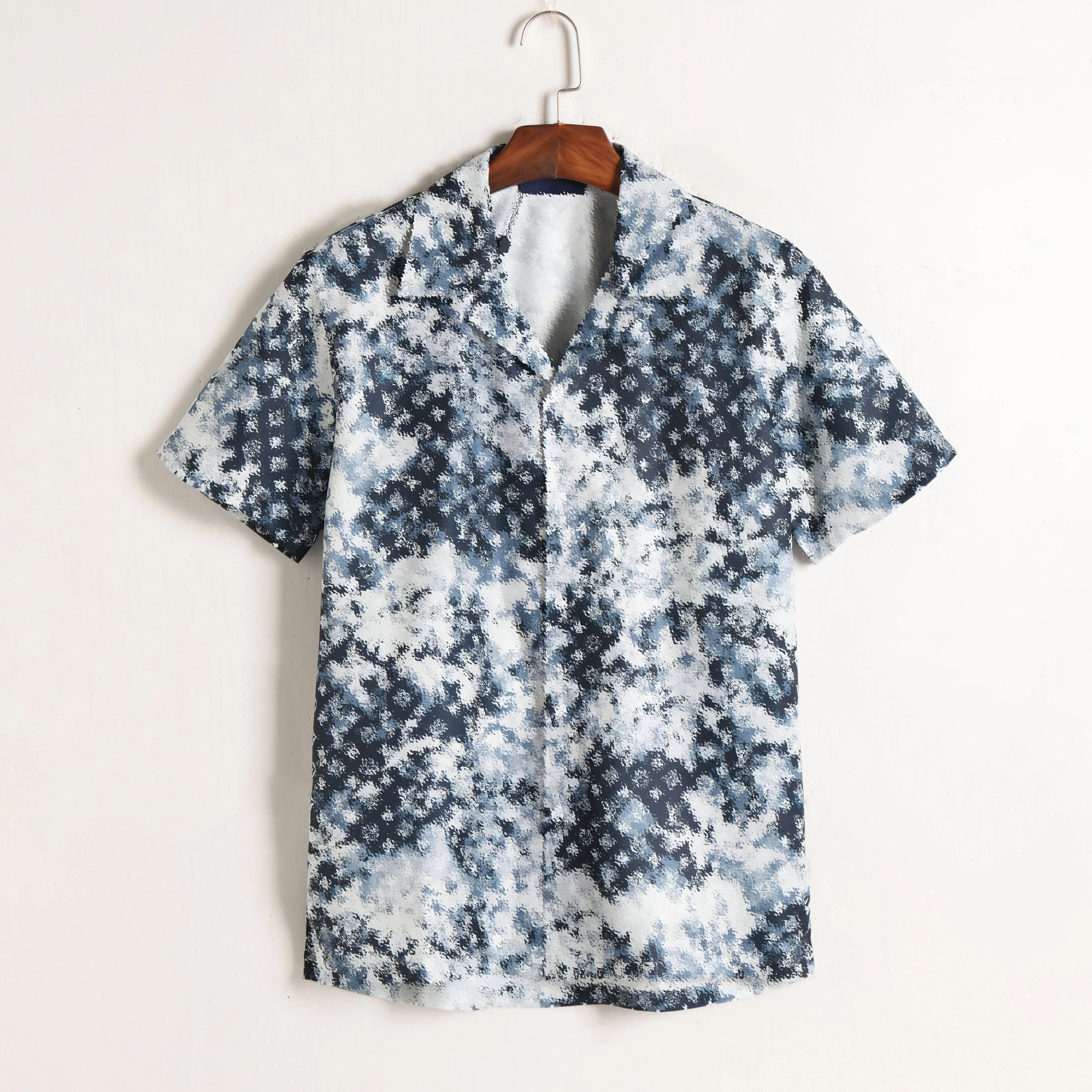 Camicia da bowling con stampa geometrica alla moda da uomo di design Camicie casual floreali hawaiane da uomo slim fit manica corta varietà M-XXXL