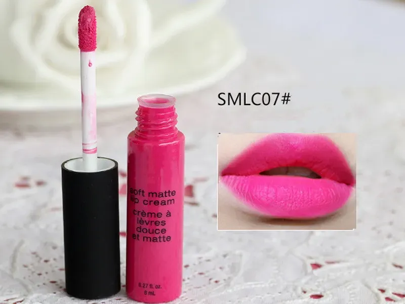 Marke Soft Matte Lipgloss Velvet Matte Flüssiger Lippenstift Natural Nude Langlebiger wasserdichter 8ML Makeup Lipgloss