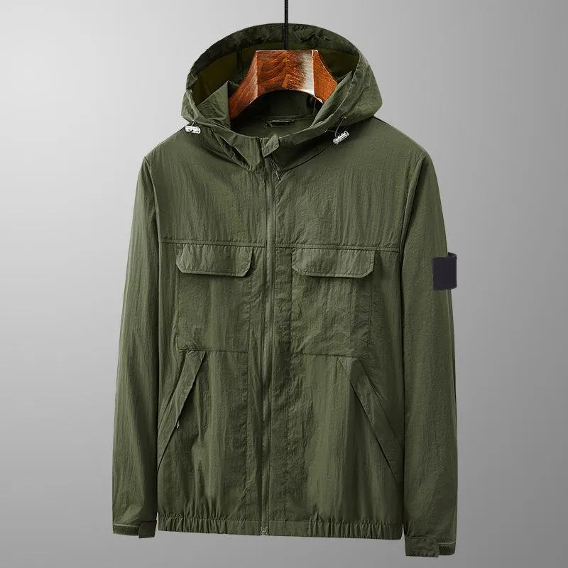 Thin hooded jacket shop