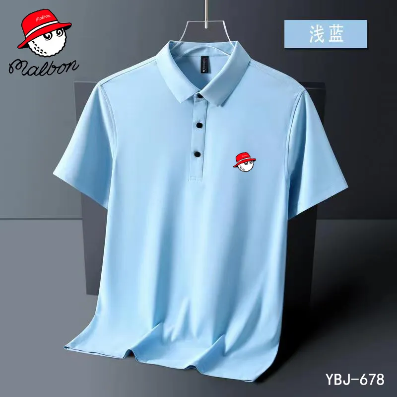 Malbon Golf Men's Polos Summer Printing Malbon T Shirt