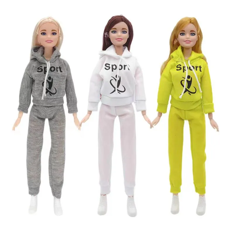 Moda Tuta sportiva Abbigliamento Accessori per bambole in miniatura Abito per dormire Giocattoli per bambini Oggetti per Barbie Christmas Girls