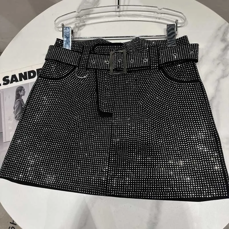 Topshop rhinestone skirt cheap