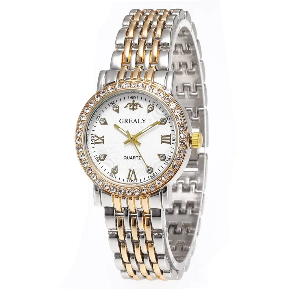 Relojes para mujer Casual Golden Ladies Creative pulsera de acero reloj femenino amantes reloj de pulsera Relogio Feminino 230506