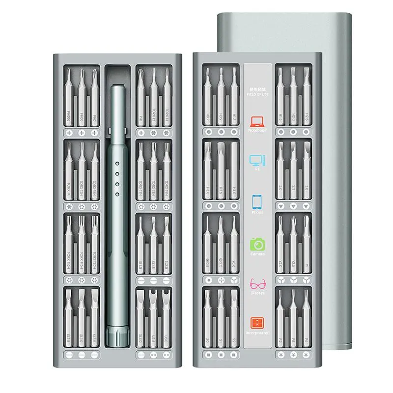 Schroevendraaier Jeu de tournevis magnétiques avec embouts de tournevis multifonctions de précision pour téléphone portable, appareil de réparation de montre, outils manuels Torx Hex