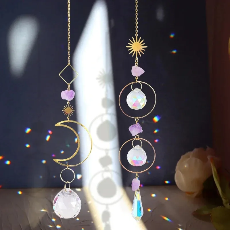 Suncatcher Suspendus Crystal Moon Catcher Pendentif Du 2,18 €