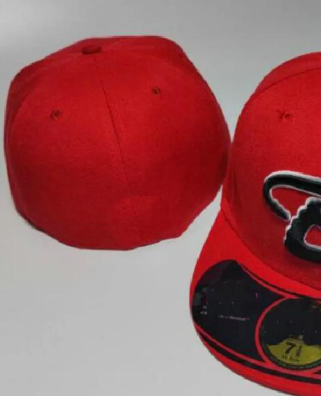 Gotowy magazyn Hurtowa Wysokiej jakości męska drużyna sportowa Arizona Fited Caps Flat Brim on Field Hats Pełna zamknięta konstrukcja 7- Rozmiar 8 Dopasowane baseball Gorra Casquette A3